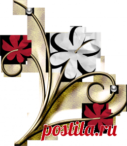 красное оформление - по цветам - Кира-скрап - клипарт и рамки на прозрачном фоне