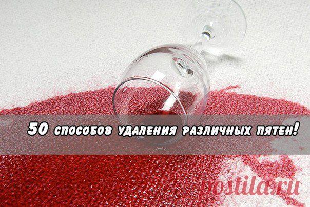 50 способов удаления пятен - Идеальная Хозяюшка