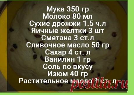 Тесто для булочек с изюмом | Рецепты Бабушки Вари | Яндекс Дзен