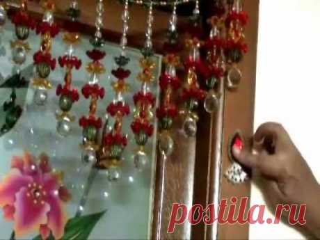 How to make a kundan motif to decorate the pooja room - YouTube