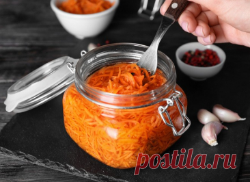 Морковь по-корейски на зиму — Домашняя кулинария