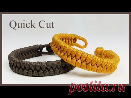 1 Strand Loop And Knot Rastaclat Style Fishtail Paracord Bracelet Quick Cut