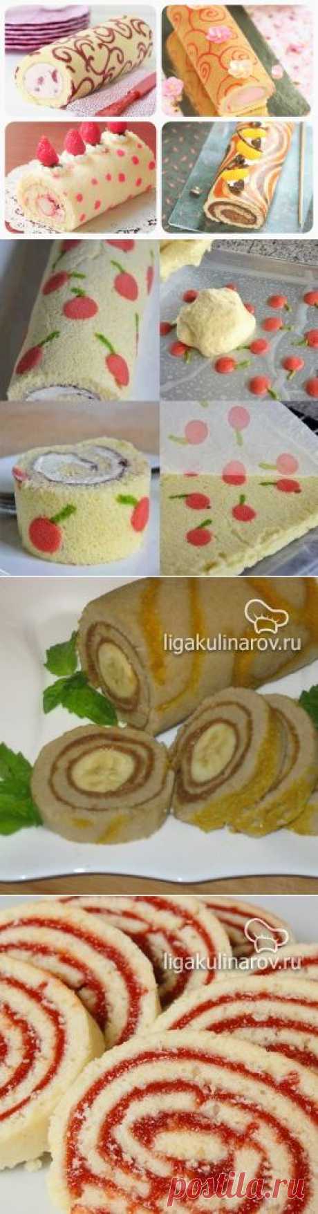 Приготовление бисквитных рулетов с рисунками в домашних условиях