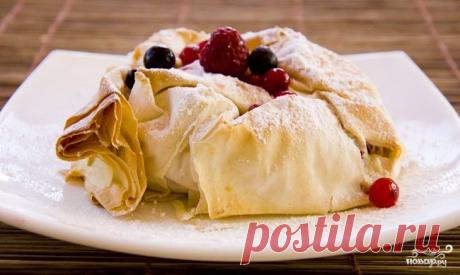 Баница с творогом - кулинарный рецепт на Повар.ру