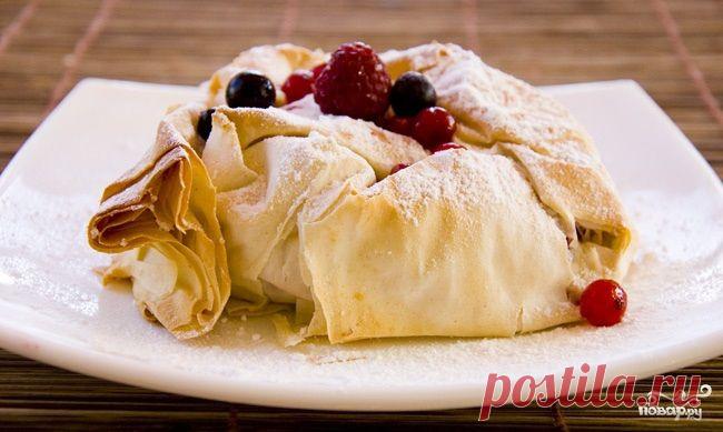 Баница с творогом - кулинарный рецепт на Повар.ру