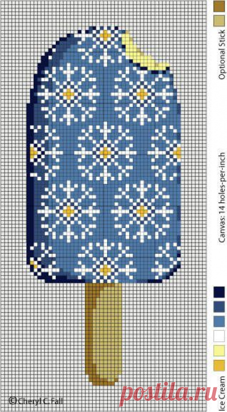 Ice Cream on a Stick Pattern Series - January