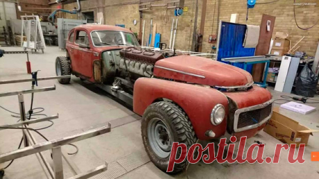 Volvo PV544 с 38,8-литровым двигателем. Вот это звук! | Педаль в пол | Яндекс Дзен