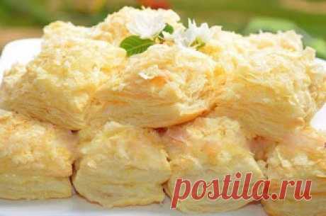 Готовим вкусно: Пирожные из слоёного теста с заварным кремом