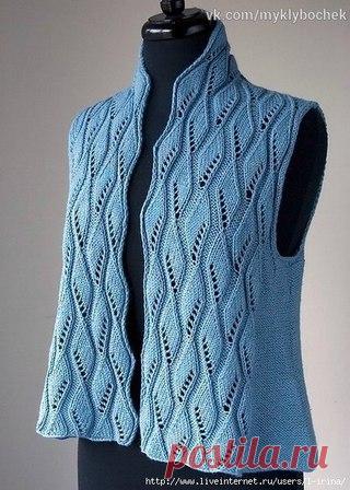 Жилет с узором 