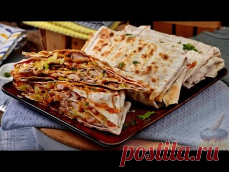 Аппетитный аромат с дымком. ШАУРМА С КУРИЦЕЙ НА МАНГАЛЕ