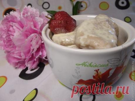 Клубничные ленивые вареники в мультиварке / Рецепты с фото