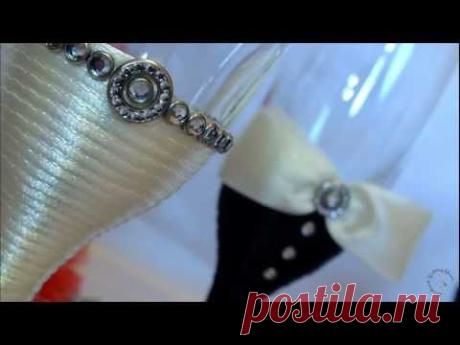 Handmade Wedding Glasses - Pahare Nunta - YouTube