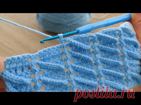Super Very Easy Crochet Knitting Model   Yapımı Çok Güzel Harika Tığ İşi Örgü Modeli