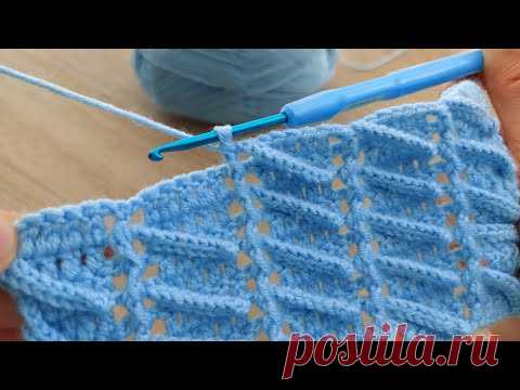 Super Very Easy Crochet Knitting Model   Yapımı Çok Güzel Harika Tığ İşi Örgü Modeli