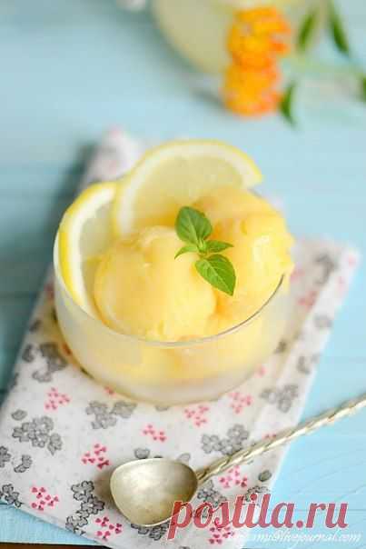 Мороженое из лимонного курда
