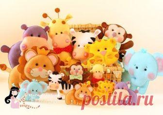 животные из фетра. выкройки — Сделай сам, идеи для творчества - DIY Ideas