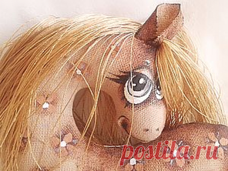Текстильная лошадка - символ 2014 года - Ярмарка Мастеров - ручная работа, handmade