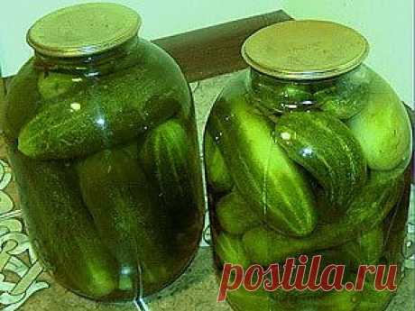 МАРИНОВАННЫЕ ОГУРЧИКИ БЕЗ УКСУСА.