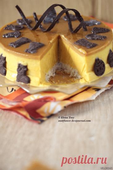 Рисовый торт с манго и банановой карамелью