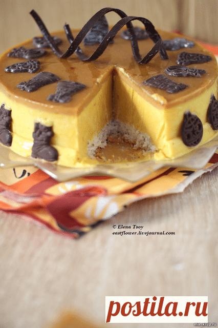 Рисовый торт с манго и банановой карамелью