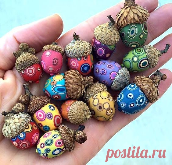 Идеи для осенних поделок с желудями. | Люблю Себя