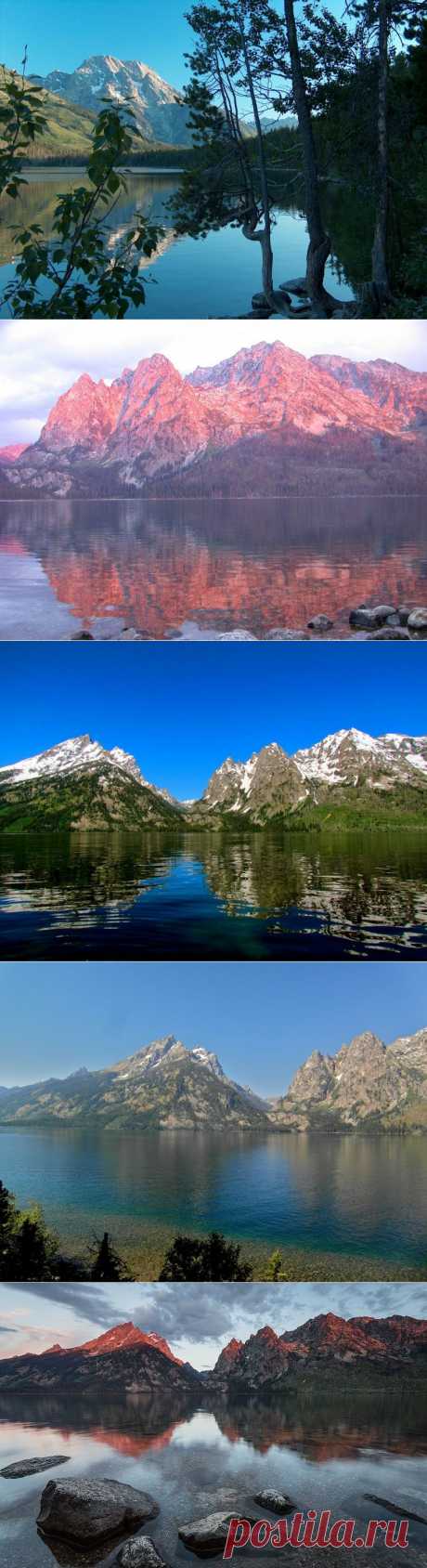 Прозрачное озеро Дженни.Озеро Дженни (Jenny Lake) — живописное озеро штата Вайоминг. Расположено на территории национального парка Гранд-Титон, на высоте 2 067 м над уровнем моря. 

Озеро имеет ледниковое происхождение и образовалось примерно 12 000 лет назад во время последнего ледникового максимума.