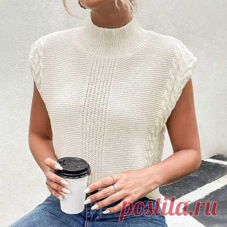Стильные и простые безрукавки, которые повторит даже начинающая рукодельница — 10 моделей | Вяжем вместе! | Дзен