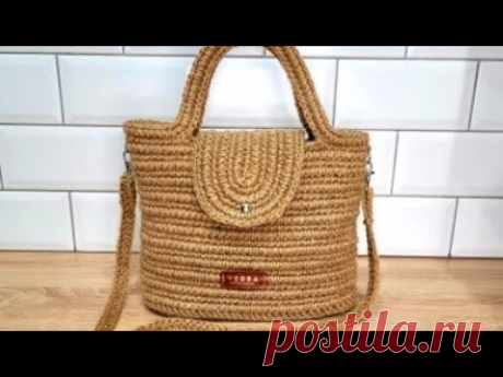 Повседневная сумка из джута. Обзор