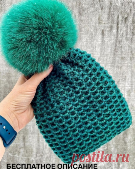 Описание шапочки спицами