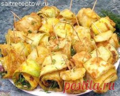 Рулетики из кабачков | Сайт рецептов