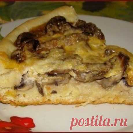 Грибная пицца-пирог. Потрясающая вкусность. Делается легко и быстро - МирТесен