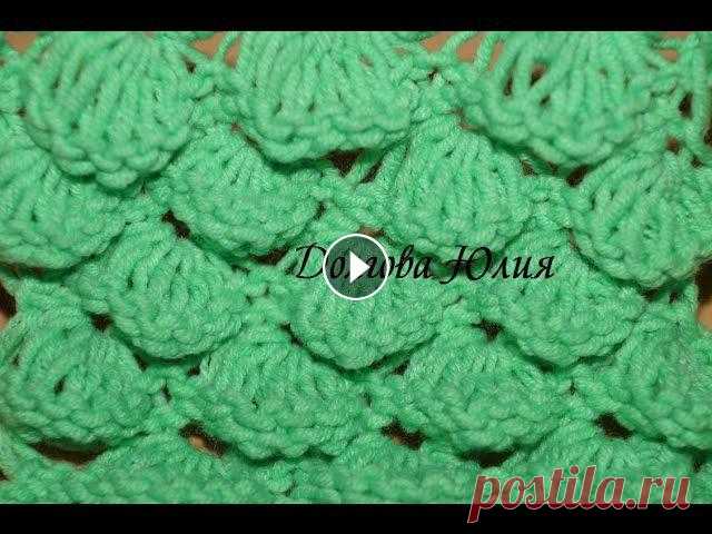 Вязание спицами. Узор - крокодиловая кожа или чешуйки  ///  Knitting. crocodile skin or scales Вязание спицами для начинающих.Узор и схема - крокодиловая кожа или чешуйки Вязание спицами для начинающих.Узор и схема - крокодиловая кожа или чешуйк...