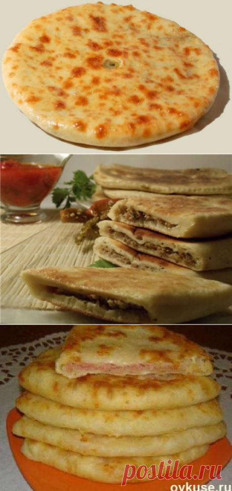Рецепт лепешек на кефире с мясом и сыром / Простые рецепты