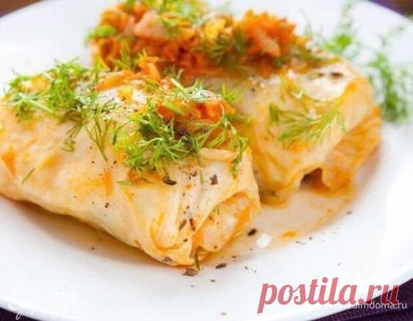 Запеченные голубцы с зеленой гречкой и тофу, пошаговый рецепт на 1895 ккал, фото, ингредиенты - Ксения