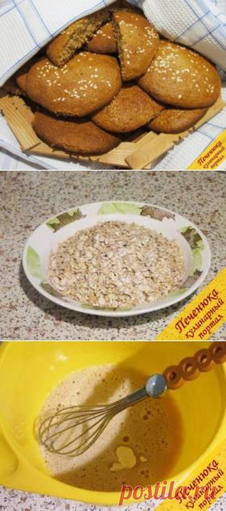 Печенье из овсяных хлопьев .