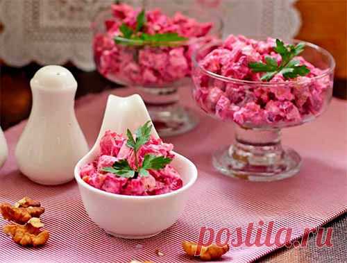 Салат из свеклы с курицей