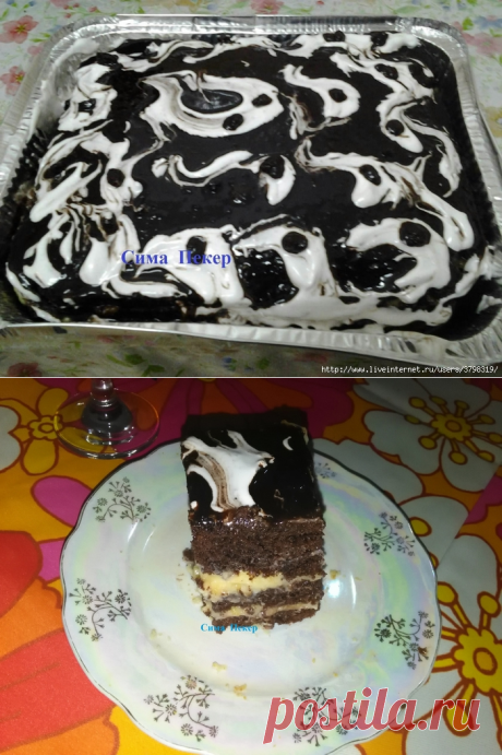 Кулинария . Обсуждение на LiveInternet -Шоколадный торт "морозные узоры"