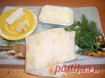 ЛАВАШ С ПЛАВЛЕННЫМ СЫРОМ