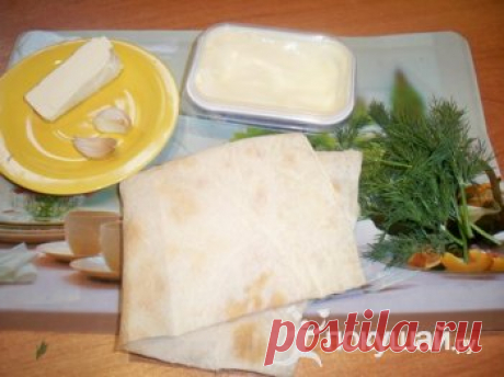 ЛАВАШ С ПЛАВЛЕННЫМ СЫРОМ