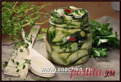 Кабачки маринованные | диетическая закуска