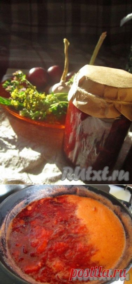 Сливовый соус к мясу. Заготовки на зиму