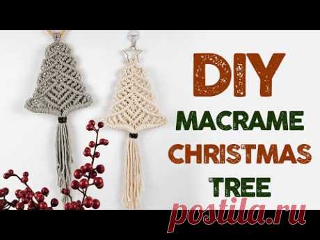 HOW TO MAKE MACRAME CHRISTMAS TREE /CHRISTMAS DECOR - YouTube