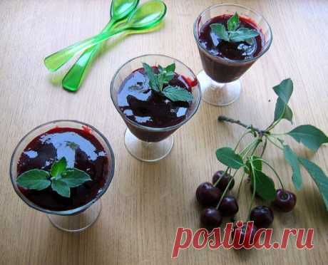 Щербет из черной смородины и вишни