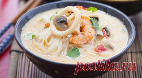 Тайский горшок с морепродуктами, пошаговый рецепт с фото
