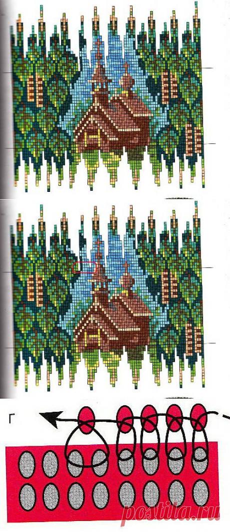 схема для обплетиння пасхального яйца | biser.info - всё о бисере и бисерном творчестве