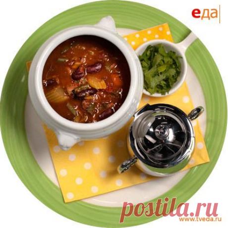 Густой фасолевый суп из телячьих хвостов. Рецепт от Константина Балаханова