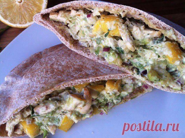 Как приготовить блюдо "куриный салат с авокадо и манго" - рецепт, ингридиенты и фотографии | sloosh