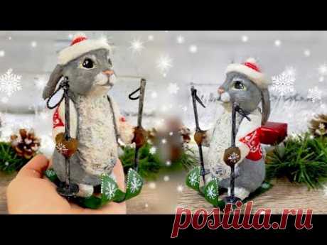 Как сделать КРОЛИКА своими руками. Новогодние поделки. СHRISTMAS.RABBIT.DIY.