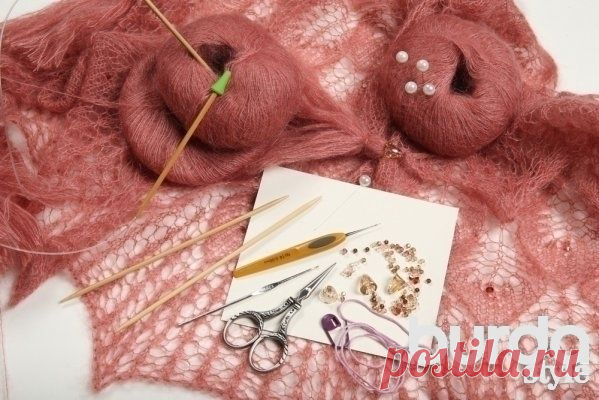 Шаль с кристаллами Swarovski® / Мастер-классы / Swarovski Elements