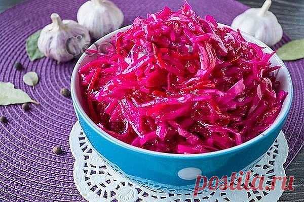 Маринованная капуста со свеклой – супер рецепт! | Вкусные рецепты